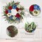 24 Inch Patriotic Wreaths for Front Door, 4th of July Wreaths for Front Door, Peony Eucalyptus Patriotic Summer Flag Wreath Handcrafted Memorial Day Artificial Flowers Wreath for Indoor and Outdoor